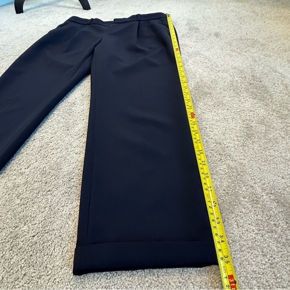 BANANA republic navy blue front pleat Avery pants Sz 8 - Picture 11 of 12